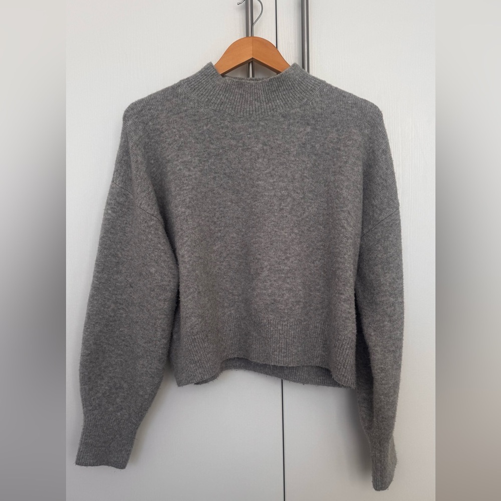 & Other Stories Gray Turtleneck Sweater - Picture 2 of 6
